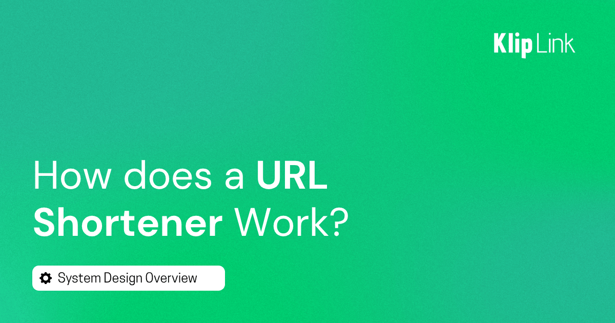 How does a URL shortener work?