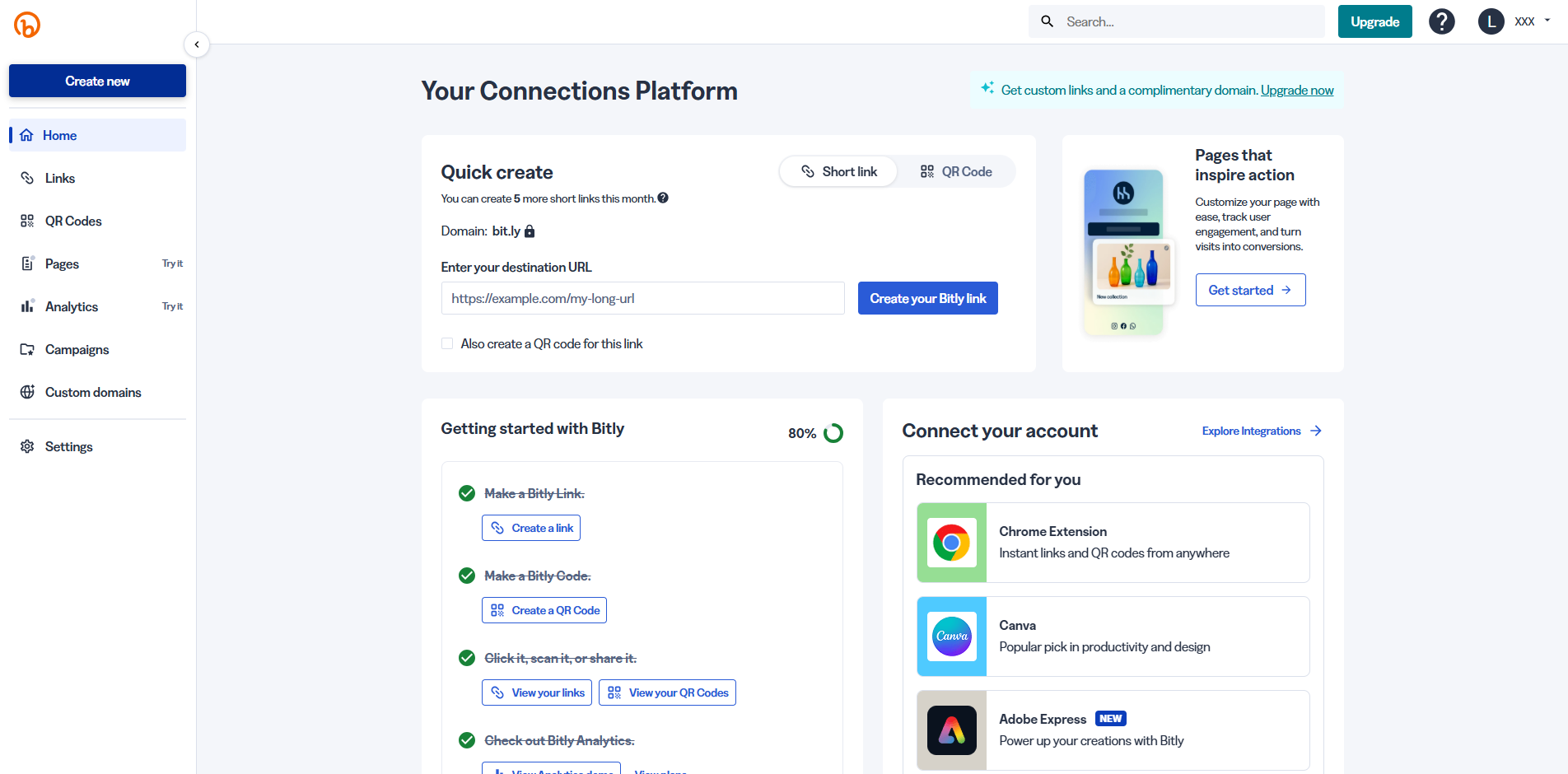Bitly Dashboard